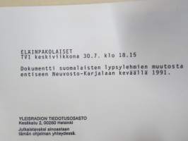 Eläinpakolaiset, elokuvan / dokumentin / sarjan promootiokuva / lehdistömateriaalia, YLE -valokuva