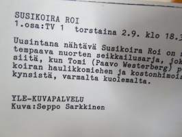 Susikoira Roi, elokuvan / dokumentin / sarjan promootiokuva / lehdistömateriaalia, YLE -valokuva