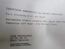 Tervetuloa aamukahville eli tottako toinen puoli, elokuvan / dokumentin / sarjan promootiokuva / lehdistömateriaalia, YLE -valokuva