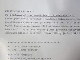 Varastettu kuolema, elokuvan / dokumentin / sarjan promootiokuva / lehdistömateriaalia, YLE-valokuva