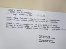 Arjen sankarit - Eurolinja Liettuassa, elokuvan / dokumentin / sarjan promootiokuva / lehdistömateriaalia, YLE-valokuva