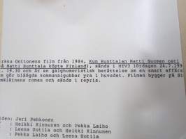 Kun Hunttalan Matti Suomen osti, elokuvan / dokumentin / sarjan promootiokuva / lehdistömateriaalia, YLE-valokuva