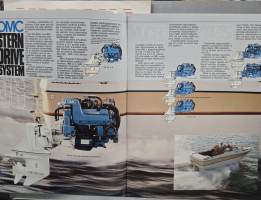OMC marine sisä- ja  perämoottori  myyntiesite. 1982