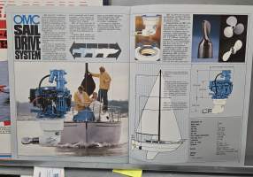 OMC marine sisä- ja  perämoottori  myyntiesite. 1982