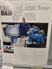 OMC marine sisä- ja  perämoottori  myyntiesite. 1982