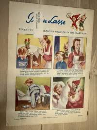 Säästäjä 1947 nr 1 -säästöpankkien asiakaslehti, artikkeleita, sarjakuvia yms.