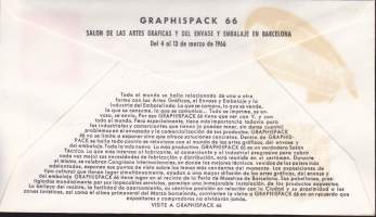 FDC – Espanja 1966 – Graphispack 66 – ALFIL – 4.3.1966 – Primer día de circulación