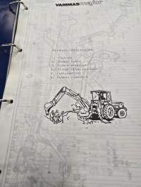 Vammas Major kaivurin varaosa-, käyttö- ja huoltoohjeet.