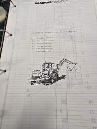 Vammas Major kaivurin varaosa-, käyttö- ja huoltoohjeet.