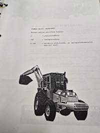 Vammas Major kaivurin varaosa-, käyttö- ja huoltoohjeet.