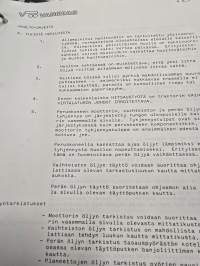 Vammas Major kaivurin varaosa-, käyttö- ja huoltoohjeet.