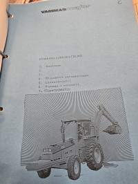 Vammas Major kaivurin varaosa-, käyttö- ja huoltoohjeet.