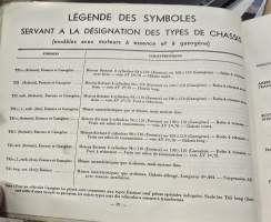 Citroen  T 32- T 45 etuveto varaosa luettelo. 1934 - 1951