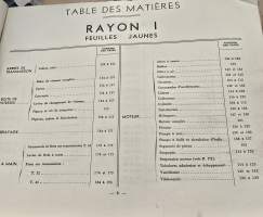 Citroen  T 32- T 45 etuveto varaosa luettelo. 1934 - 1951