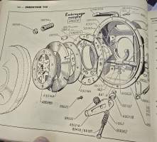 Citroen  T 32- T 45 etuveto varaosa luettelo. 1934 - 1951