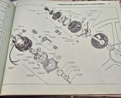 Citroen  T 32- T 45 etuveto varaosa luettelo. 1934 - 1951