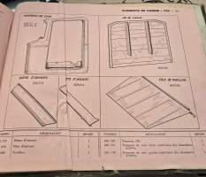 Citroen  T 32- T 45 etuveto varaosa luettelo. 1934 - 1951