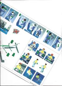 Safety on Boead / Turvaohjeet ATR72 - A4 muovia