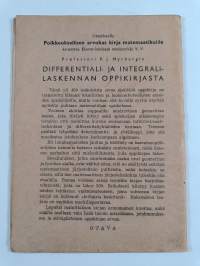 Differentiaalilaskennan alkeet oppikoulujen lukioluokkia varten