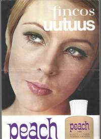 Fincos Peach milk tuote-esite  2 sivua 1960 - luku