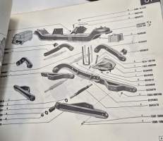 Renault  Estafette pakettiauton varaosa luettelo. 2,p 1960