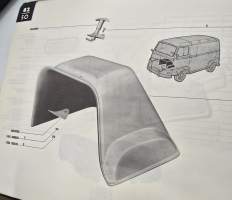 Renault  Estafette pakettiauton varaosa luettelo. 2,p 1960