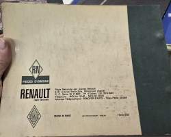 Renault  Estafette pakettiauton varaosa luettelo. 2,p 1960