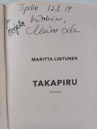 Takapiru : novelleja (signeerattu, tekijän omiste)