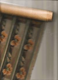 Ikivanha joululahjapaperirulla lähes täysi  - joulupaperi, käärepaperi käytettyjä |