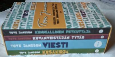 Tove Boxi  4 kirjaa Kuvanveistäjän tytär, Kesäkirja, Viesti ja Kunniallinen petkuttaja