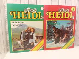 1. Heidi tapaa isoisänsä 2. Talvi vuoristossa 3. Heidi saapuu Frankfurtiin 4. Frankfurtin päiviä 5. Paluu isoisän luo 6. Clara käy kylässä