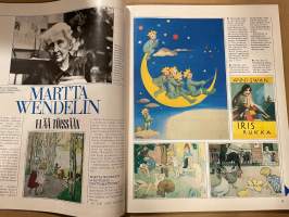 Kotiliesi 1986 nr 7, Martta Wendelin, kevään keltaista, 32 lisäsivua keittiöt ja kylpyhuone, Gary Cooper