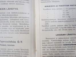 Itämainen Paperossi-Tehdas Oy - Lahjaluettelo -tupakka-askien mukana tulleiden kuponkien vaihto luettelossa oleviin esineisiin