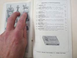 Itämainen Paperossi-Tehdas Oy - Lahjaluettelo -tupakka-askien mukana tulleiden kuponkien vaihto luettelossa oleviin esineisiin