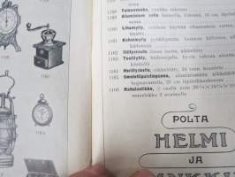 Itämainen Paperossi-Tehdas Oy - Lahjaluettelo -tupakka-askien mukana tulleiden kuponkien vaihto luettelossa oleviin esineisiin