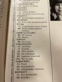 Kotiliesi 1986 nr 9, Varjonuket, Demin, mökki metsän keskellä - Maj-Lis Rosenbröijer