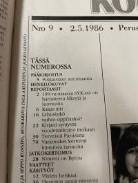 Kotiliesi 1986 nr 9, Varjonuket, Demin, mökki metsän keskellä - Maj-Lis Rosenbröijer