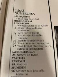 Kotiliesi 1986 nr 11, Tämä on minun ammattini - Arto Pollari, Jukka Kesänen, Virve Väisänen, Sari Aatolainen, Sininen talo Skatalla