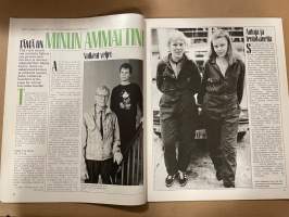Kotiliesi 1986 nr 11, Tämä on minun ammattini - Arto Pollari, Jukka Kesänen, Virve Väisänen, Sari Aatolainen, Sininen talo Skatalla