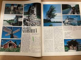 Kotiliesi 1986 nr 14, Sirkka Seljan Villiruusu, kulkureitit Nelostiellä, Kuopio, liemimalja