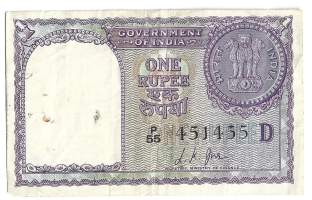 Intia 1 Rupee  1985  seteli