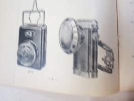 Polkupyörävalaisimia, taskulamppuja ym. 1935-1936 Albin Kemppi Oy, Viipuri-tuoteluettelo / hinnasto