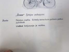 Örnen polkupyörät 1935 Albin Kemppi Oy, Viipuri -tuoteluettelo / hinnasto