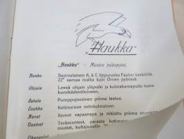 Örnen polkupyörät 1935 Albin Kemppi Oy, Viipuri -tuoteluettelo / hinnasto