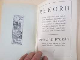 Polkupyörähinnasto 1931 Kone- ja polkupyöräliike G.A. Karlsson, Hämeenlinna -tuoteluettelo / hinnasto