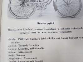 Polkupyörähinnasto 193?, Oy A.F. Aaltonen Ab, Turku -tuoteluettelo / hinnasto