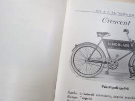 Polkupyörähinnasto 193?, Oy A.F. Aaltonen Ab, Turku -tuoteluettelo / hinnasto