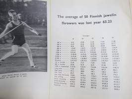 Track and Field in Finland - The Finnish Athletic Association -Suomen Urheiluliiton esittelykirja v. 1952, hallintoa, historiaa, saavutuksia ja nykyhetkeä