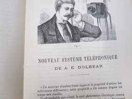 Nouveau Téléphone Système (Amos Emerson) Dolbear - Pour renseignements, s'adresser: A.M.H.C. Buck, Boston - Paris -Dolbearin puhelinsysteemin esitekirjanen