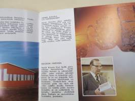 Humppilan Uusi Lasitehdas Oy -tuoteluettelo / kuvasto, Henrik Koivula - Fantasialasi, Börje Rajalin &amp; Tauno Wirkkala tuotantoa, esittelee kuvin ja nimin puhaltajat;